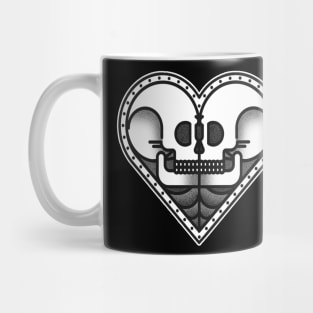 Heart Skulls Tattoo design Mug